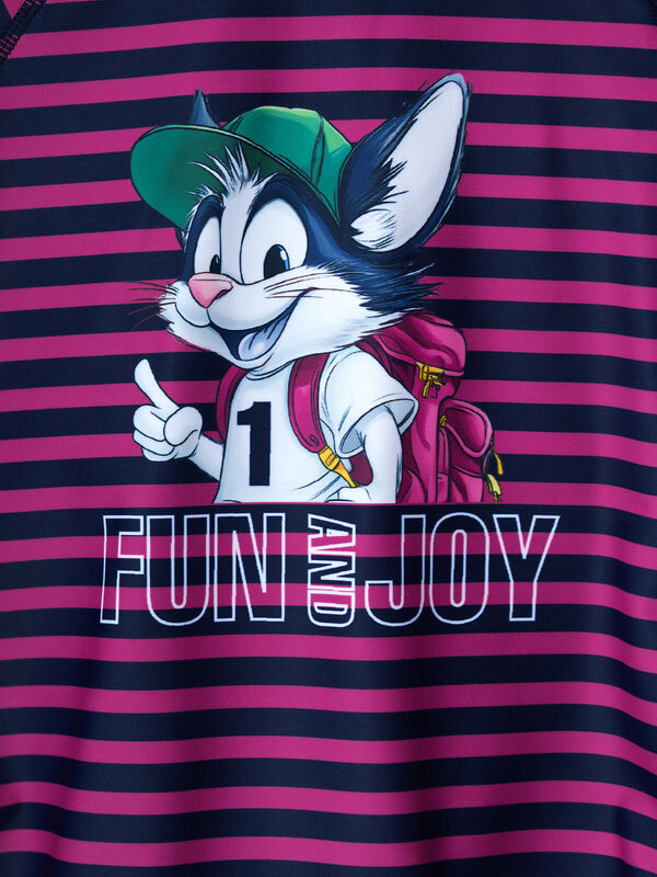 PLAYTODAY Купальный костюм 590235 12612154 тёмно-синий,малиновый