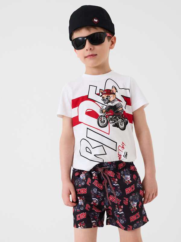 PLAYTODAY Шорты плавательные 590236 12612258 черный,белый,красный