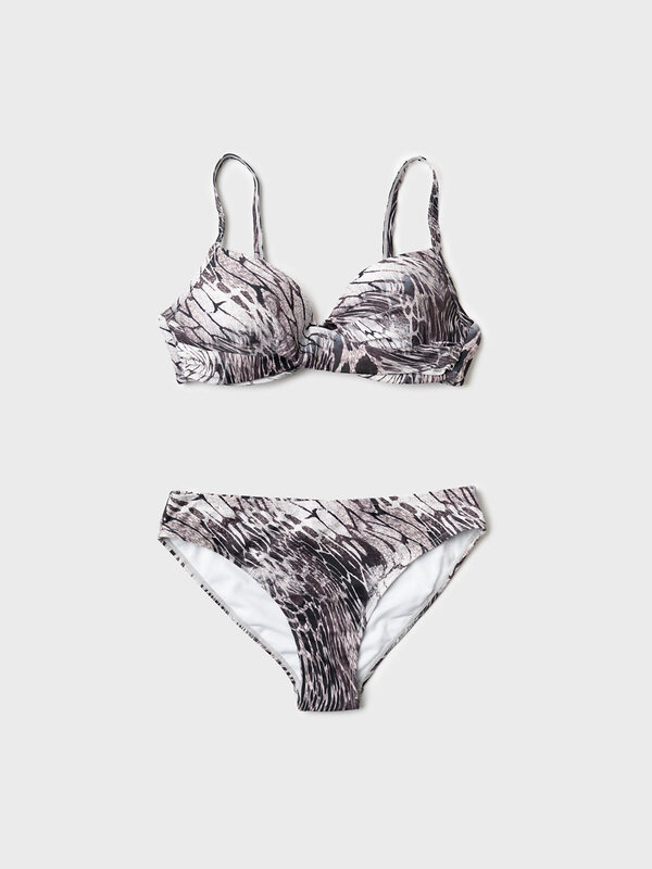 PLAYTODAY Купальник 590254 12666094 бежевый,темно-серый,серый