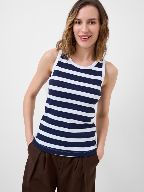 PLAYTODAY Майка 590258 12666137 белый,тёмно-синий