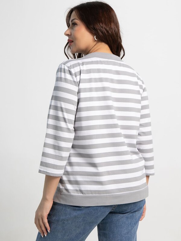 LT Collection Блуза 590300 Б15543-20М серый