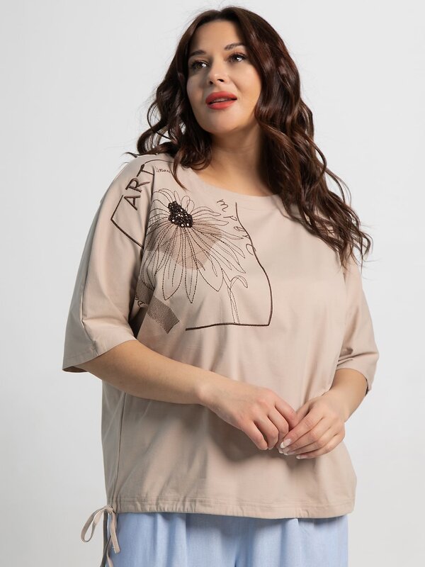 LT Collection Блуза 590305 Б15526-4М бежевый