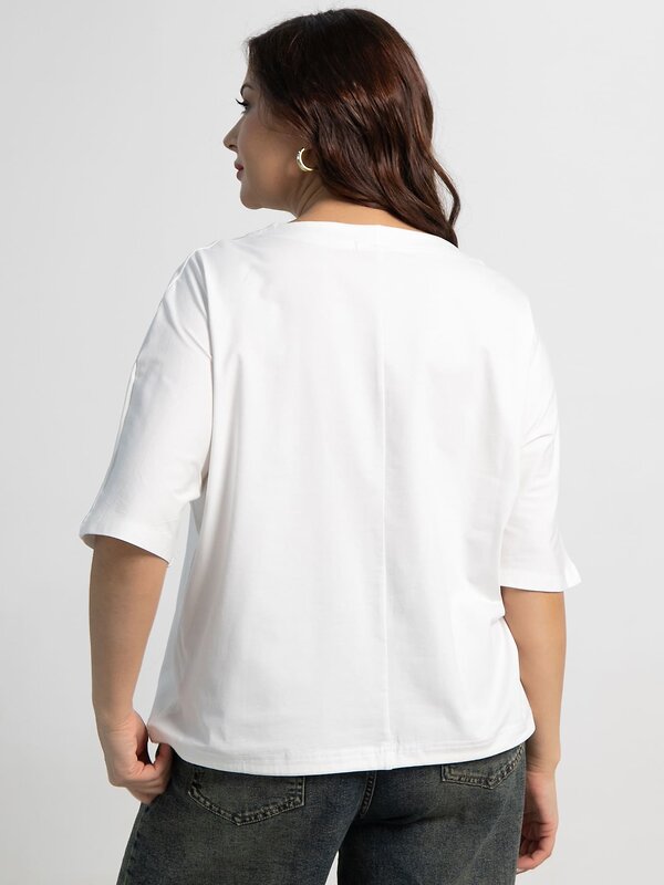 LT Collection Блуза 590306 Б15525-4М белый