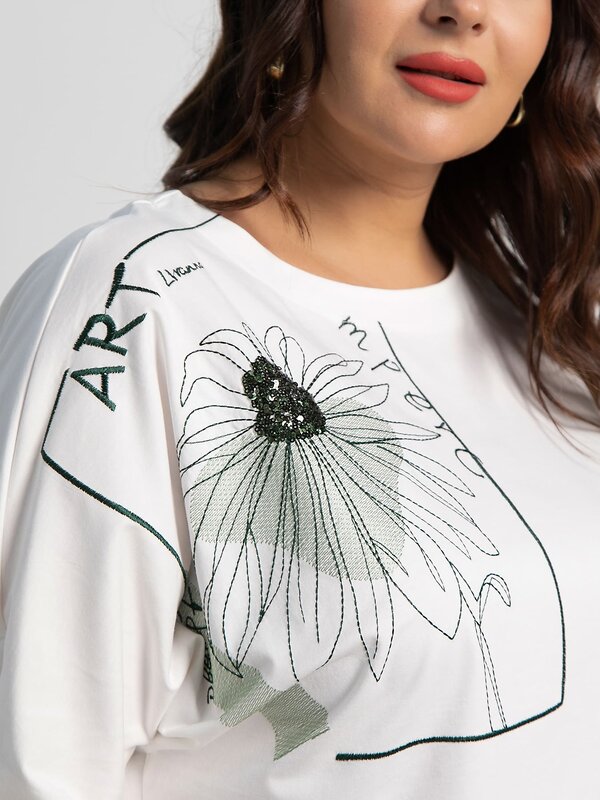 LT Collection Блуза 590306 Б15525-4М белый