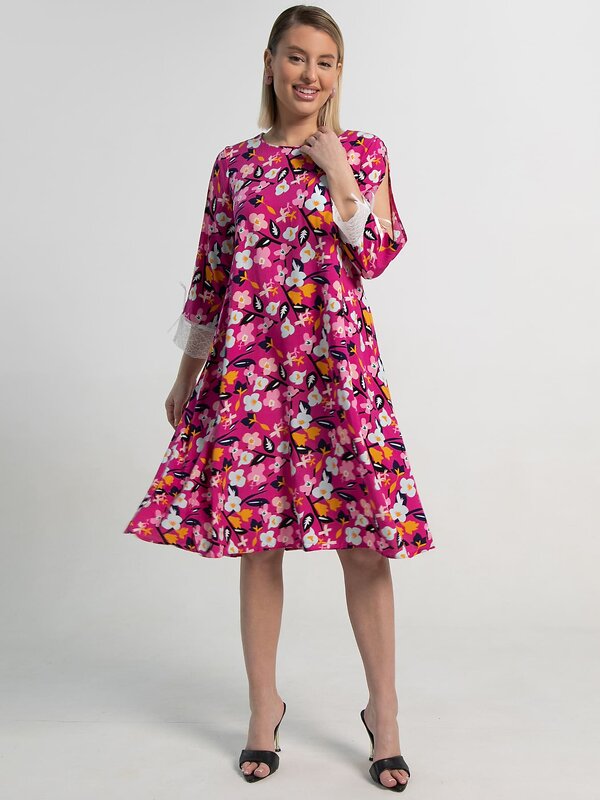 LT Collection Платье 590310 П15633-33М фуксия