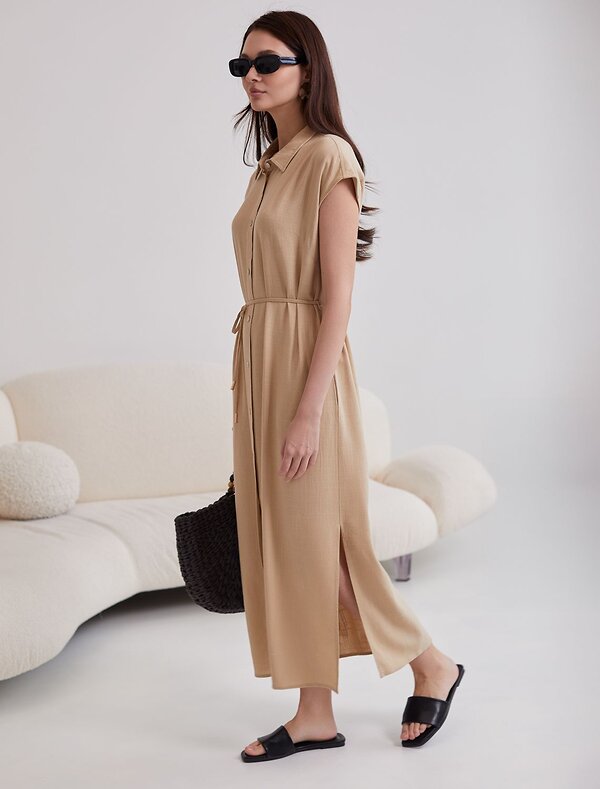 VILATTE Платье 590329 D22.269 бежевый