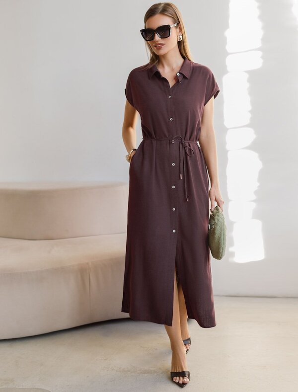 VILATTE Платье 590332 D22.269 коричневый