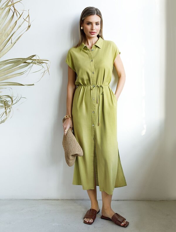 VILATTE Платье 590333 D22.269 салатовый