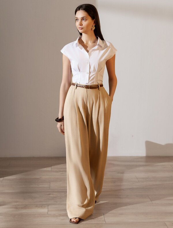 VILATTE Брюки 590345 D24.308 бежевый