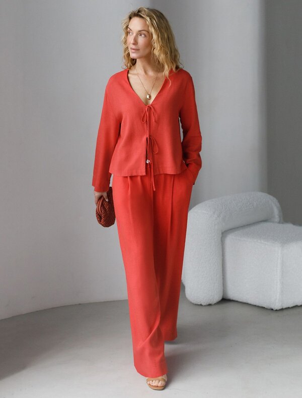 VILATTE Брюки 590348 D24.308 коралловый