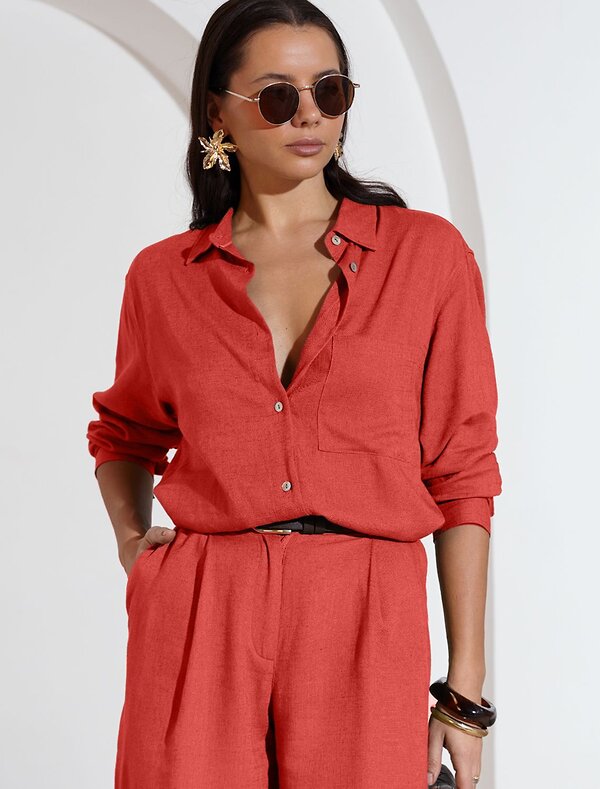 VILATTE Блузка 590361 D29.357 коралловый