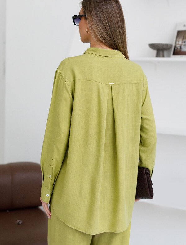 VILATTE Блузка 590363 D29.357 салатовый