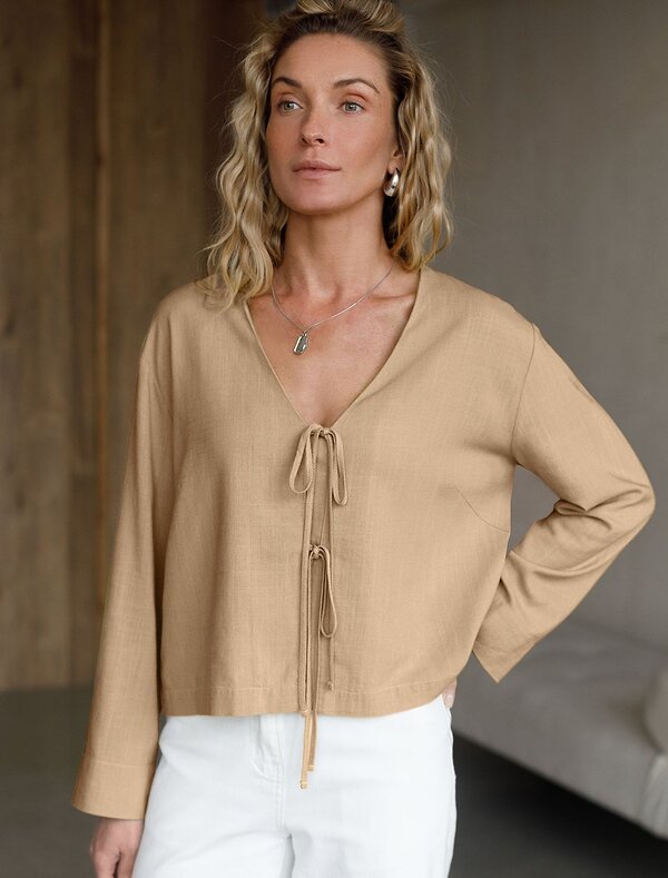 VILATTE Блузка 590364 D29.358 бежевый