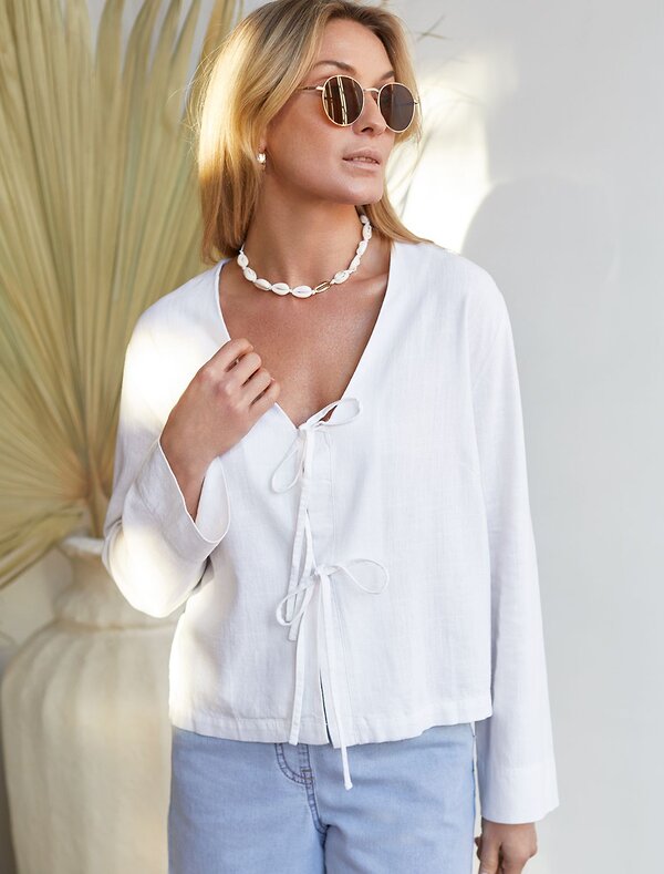 VILATTE Блузка 590365 D29.358 белый