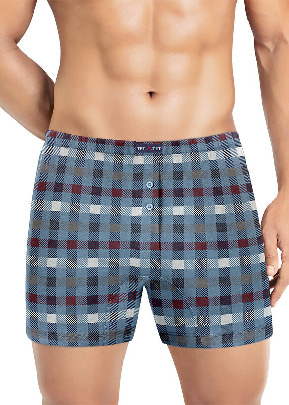 ТЕТ-а-ТЕТ Трусы 590381 MBX601227к_пер т.голубой/т.серый