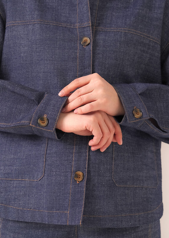 CLEVER Жакет 590417 263279/201дж джинсовый