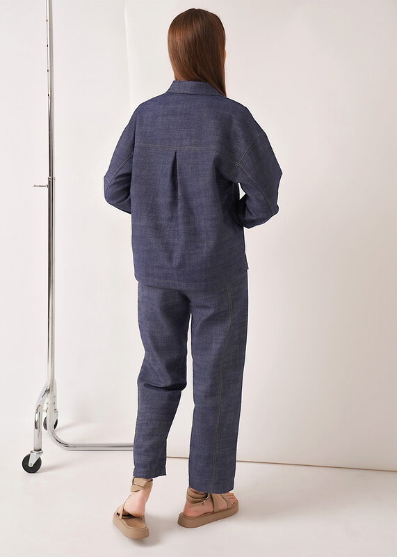 CLEVER Жакет 590417 263279/201дж джинсовый