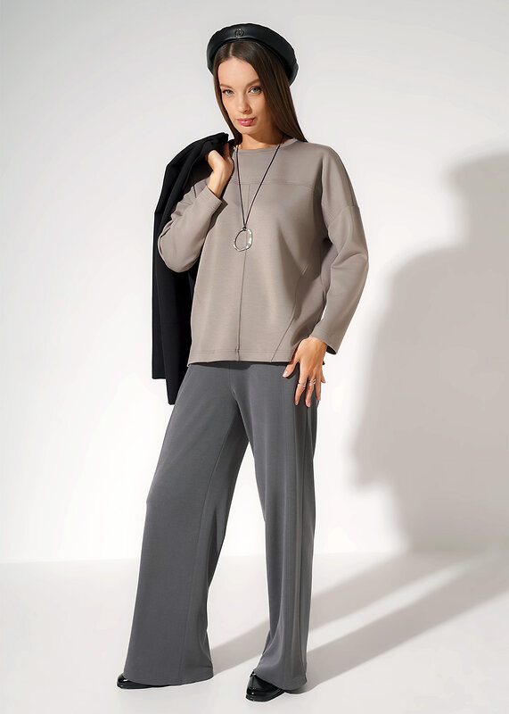 CLEVER Брюки 590420 267190/200тдф т.серый