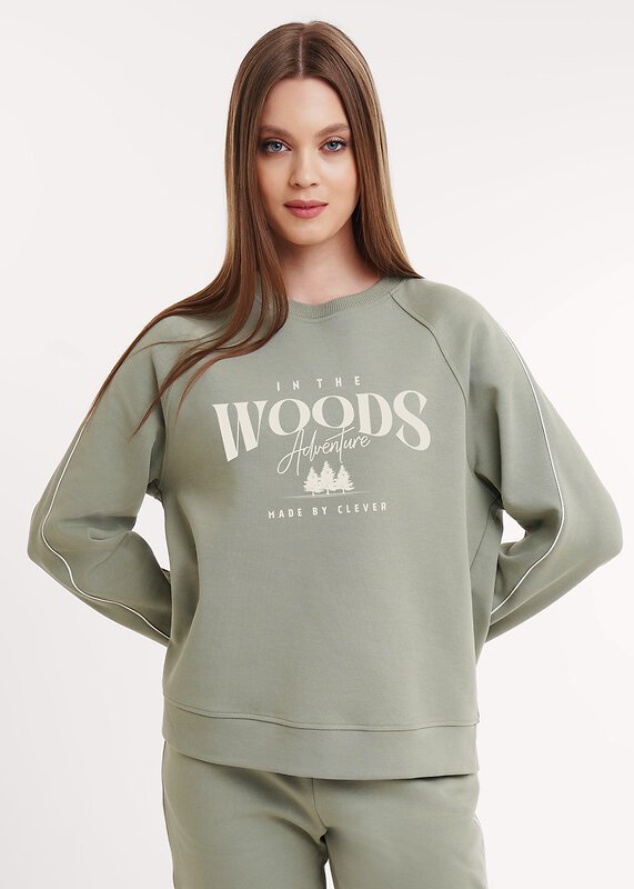 CLEVER Джемпер 590421 LSW26-100/1 хаки