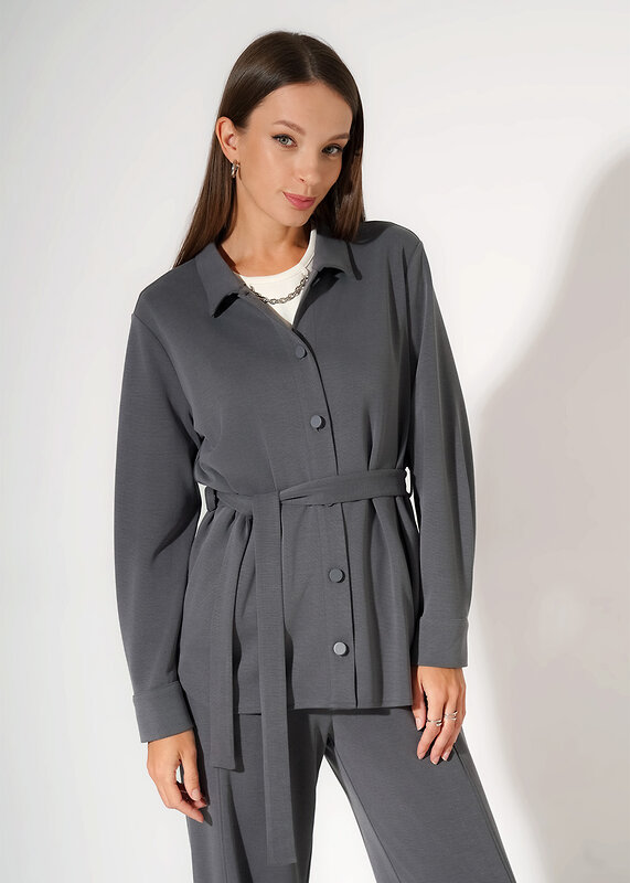 CLEVER Блузка 590422 267195/200тдф т.серый