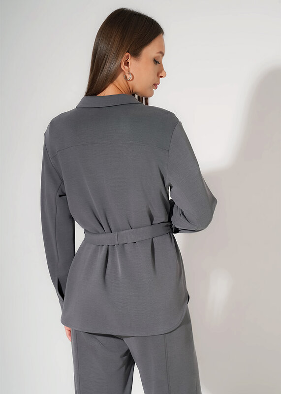 CLEVER Блузка 590422 267195/200тдф т.серый