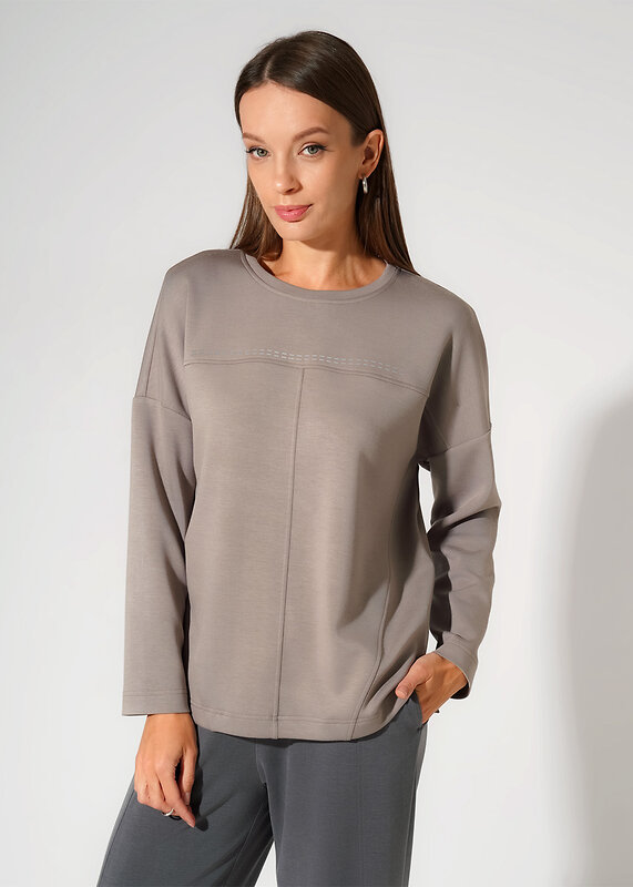 CLEVER Джемпер 590423 267181/200сд_п кофейный