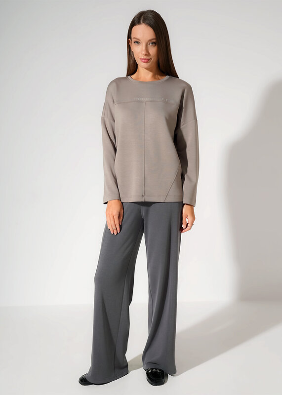 CLEVER Джемпер 590423 267181/200сд_п кофейный