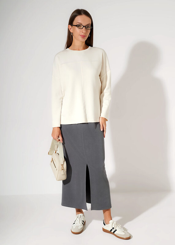 CLEVER Джемпер 590424 267181/200сд_п молочный