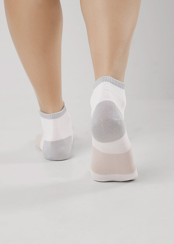 CLEVER Носки 590436 Д5507 белый/св.бежевый