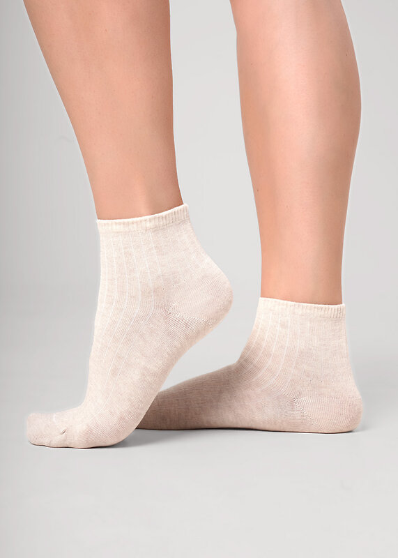 CLEVER Носки 590458 Д5600 меланж св.бежевый