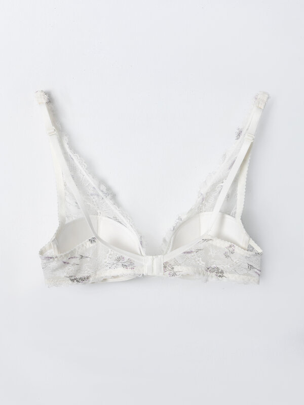 MARK FORMELLE Бюстгальтер 590490 512273 лавандовые веточки на молочном