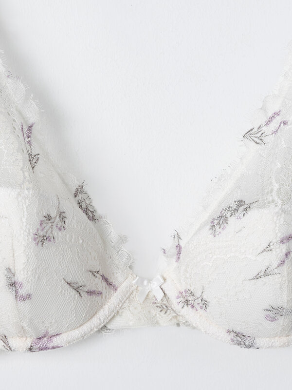 MARK FORMELLE Бюстгальтер 590490 512273 лавандовые веточки на молочном