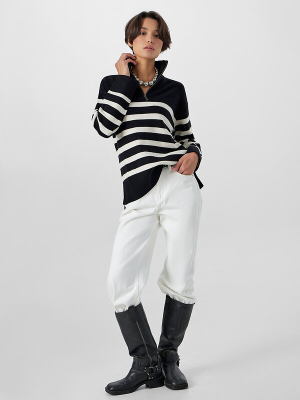 MARK FORMELLE Джемпер 590496 122534 черно -белая полоска
