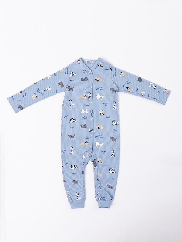 MARK FORMELLE Комбинезон 590505 14012-2 собачки на голубом +собачки на сером