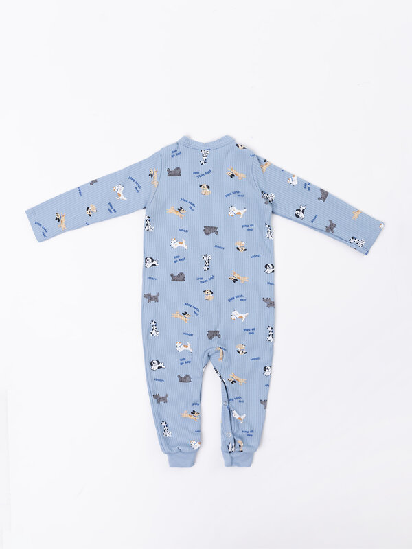 MARK FORMELLE Комбинезон 590505 14012-2 собачки на голубом +собачки на сером
