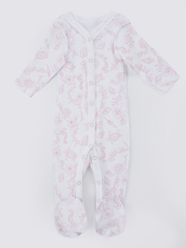 MARK FORMELLE Комбинезон 590507 14014-2 ракушки на белом +розовые румяна