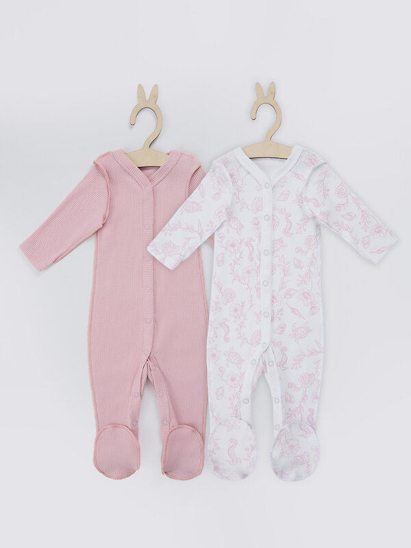 MARK FORMELLE Комбинезон 590507 14014-2 ракушки на белом +розовые румяна