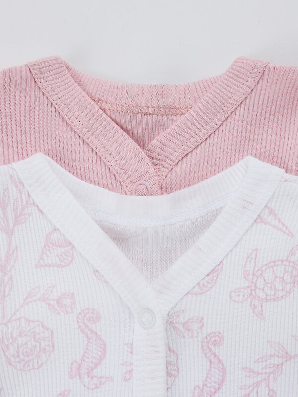 MARK FORMELLE Комбинезон 590507 14014-2 ракушки на белом +розовые румяна