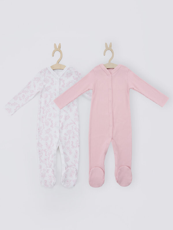 MARK FORMELLE Комбинезон 590507 14014-2 ракушки на белом +розовые румяна