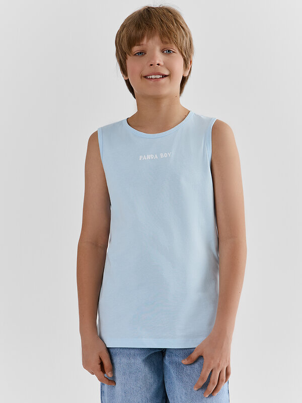 MARK FORMELLE Майка 590533 423344-2 голубое небо +синий +печать