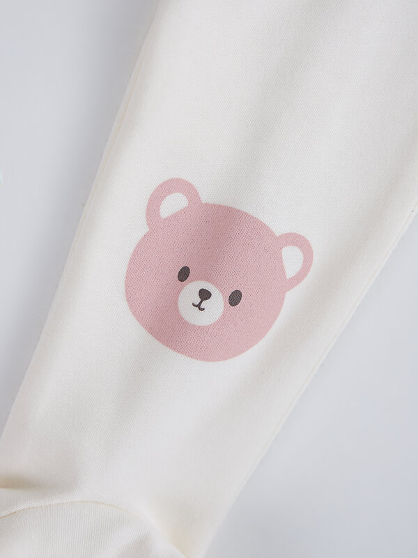 MARK FORMELLE Ползунки 590545 85114-3 молочный +серо-коричневый +серебр.розовый +печать