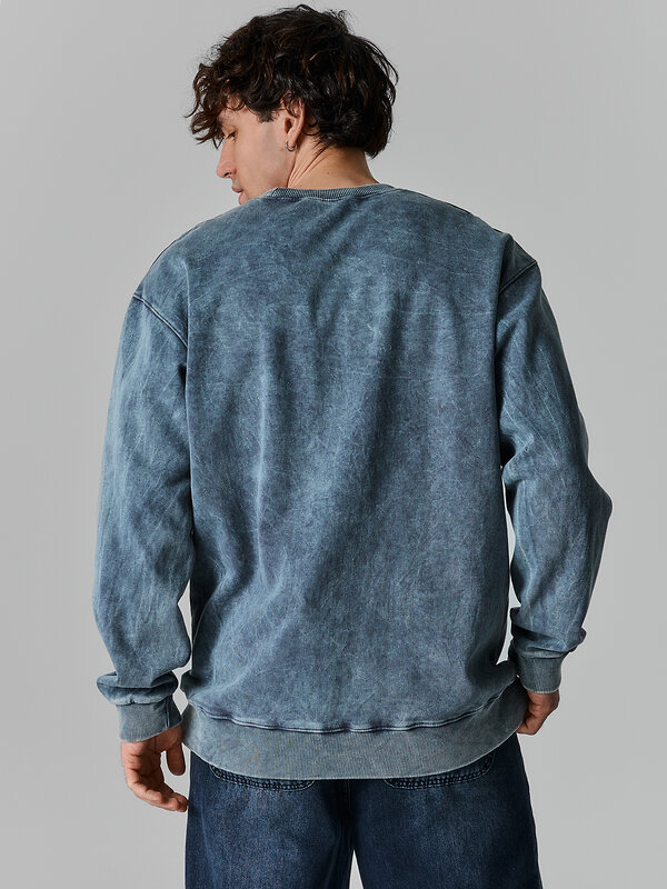 MARK FORMELLE Свитшот 590565 121873/1 ACID WASH графит +печать