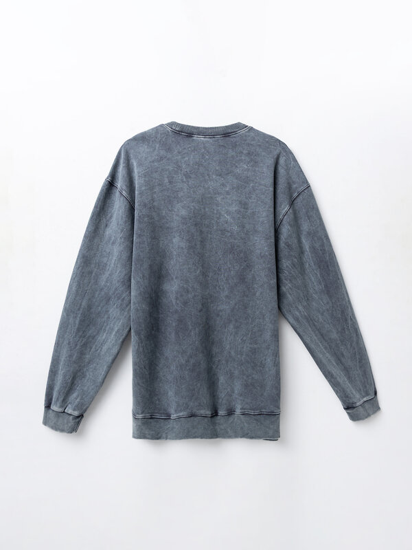 MARK FORMELLE Свитшот 590565 121873/1 ACID WASH графит +печать