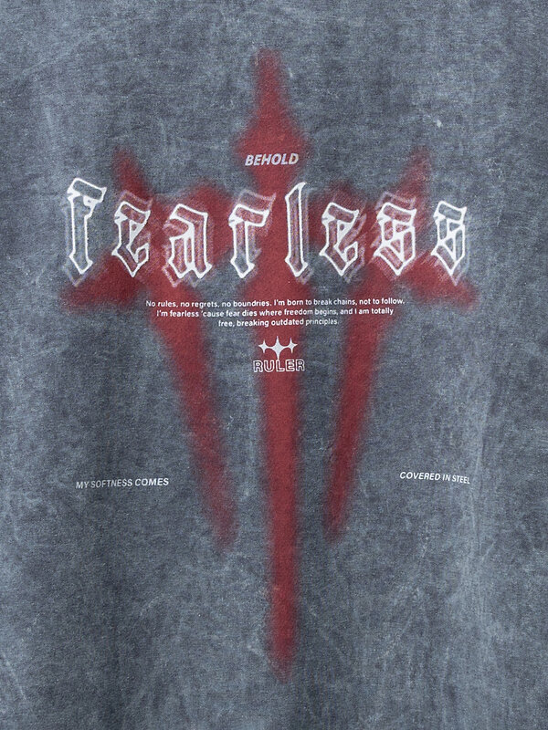 MARK FORMELLE Свитшот 590565 121873/1 ACID WASH графит +печать