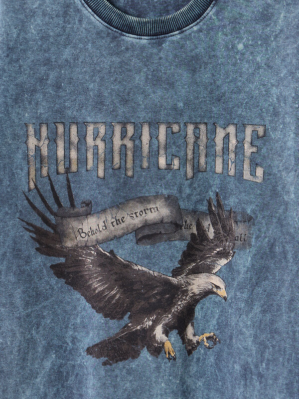 MARK FORMELLE Свитшот 590567 121873/1 ACID WASH графит +печать1