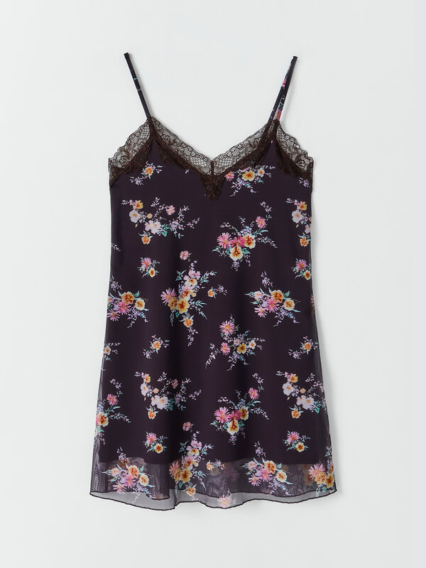 MARK FORMELLE Сорочка 590570 572406 цветы на коричневом