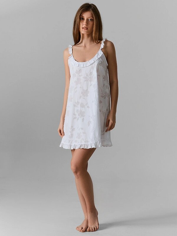 MARK FORMELLE Сорочка 590571 572408 цветы на белом