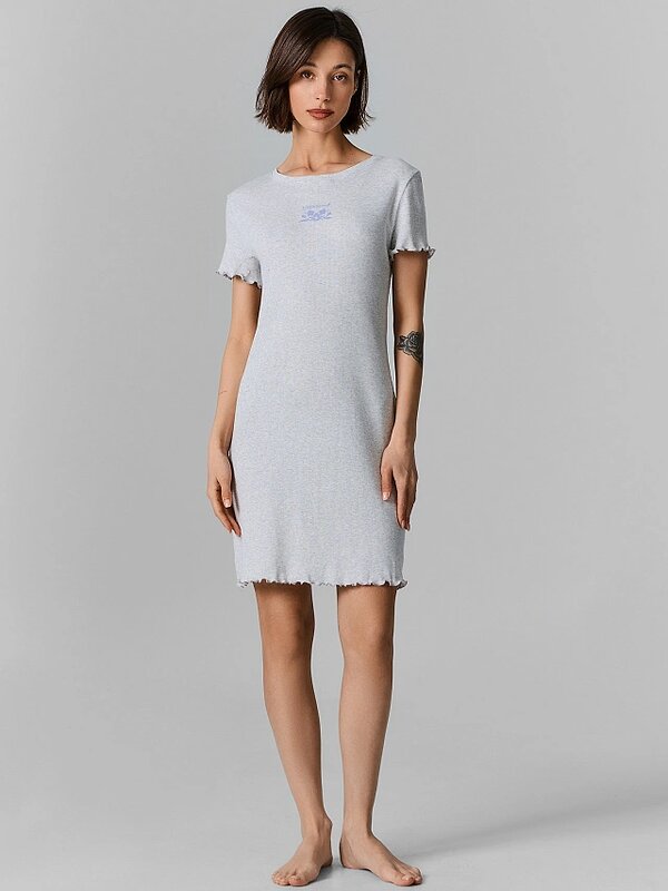 MARK FORMELLE Сорочка 590573 572405 серый меланж+печать