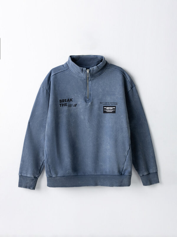 MARK FORMELLE Толстовка 590575 123458 шторм acid wash+печать1