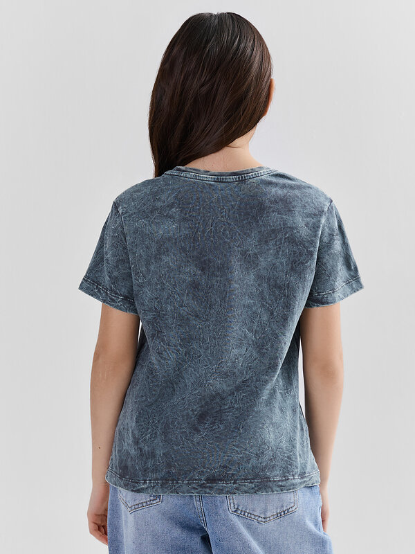 MARK FORMELLE Футболка 590614 117835 ACID WASH графит +печать